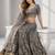 GREY SEQUINS & EMBROIDERED ART SILK FESTIVAL LEHENGA CHOLI SET