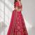 PINK SEQUINS & EMBROIDERED ART SILK FESTIVAL LEHENGA CHOLI SET