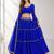 BLUE LERIYA GEORGETTE FESTIVAL LEHENGA CHOLI SET