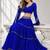 BLUE LERIYA GEORGETTE FESTIVAL LEHENGA CHOLI SET