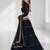 BLACK LERIYA GEORGETTE FESTIVAL LEHENGA CHOLI SET