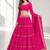 PINK LERIYA GEORGETTE FESTIVAL LEHENGA CHOLI SET