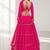 PINK LERIYA GEORGETTE FESTIVAL LEHENGA CHOLI SET