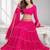 PINK LERIYA GEORGETTE FESTIVAL LEHENGA CHOLI SET