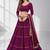 PURPLE LERIYA GEORGETTE FESTIVAL LEHENGA CHOLI SET