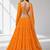 YELLOW LERIYA GEORGETTE FESTIVAL LEHENGA CHOLI SET