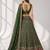 GREEN SEQUINS & EMBROIDERED GEORGETTE FESTIVAL LEHENGA CHOLI SET