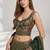 GREEN SEQUINS & EMBROIDERED GEORGETTE FESTIVAL LEHENGA CHOLI SET