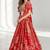 RED SEQUINS & EMBROIDERED CHINNON FESTIVAL LEHENGA CHOLI SET