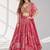 PINK SEQUINS & EMBROIDERED CHINNON FESTIVAL LEHENGA CHOLI SET
