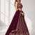 PURPLE SEQUINS & EMBROIDERED GEORGETTE FESTIVAL LEHENGA CHOLI SET