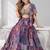 PURPLE SEQUINS & EMBROIDERED CHINNON FESTIVAL LEHENGA CHOLI SET