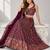 PURPLE SEQUINS & EMBROIDERED GEORGETTE FESTIVAL LEHENGA CHOLI SET