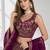 PURPLE SEQUINS & EMBROIDERED GEORGETTE FESTIVAL LEHENGA CHOLI SET