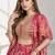 PINK SEQUINS & EMBROIDERED CHINNON FESTIVAL LEHENGA CHOLI SET