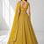YELLOW SEQUINS & EMBROIDERED GEORGETTE FESTIVAL LEHENGA CHOLI SET