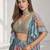 SKY SEQUINS & EMBROIDERED CHINNON FESTIVAL LEHENGA CHOLI SET