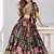 BLACK SEQUINS & EMBROIDERED CHINNON FESTIVAL LEHENGA CHOLI SET