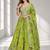 NEON SEQUINS & EMBROIDERED DIGITAL PRINT ORGANZA FESTIVAL LEHENGA CHOLI SET