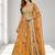 ORANGE SEQUINS & EMBROIDERED DIGITAL PRINT ORGANZA FESTIVAL LEHENGA CHOLI SET