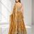 ORANGE SEQUINS & EMBROIDERED DIGITAL PRINT ORGANZA FESTIVAL LEHENGA CHOLI SET