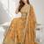 ORANGE SEQUINS & EMBROIDERED DIGITAL PRINT ORGANZA FESTIVAL LEHENGA CHOLI SET