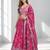 PINK SEQUINS & EMBROIDERED DIGITAL PRINT ORGANZA FESTIVAL LEHENGA CHOLI SET