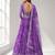 PURPLE SEQUINS & EMBROIDERED DIGITAL PRINT ORGANZA FESTIVAL LEHENGA CHOLI SET