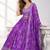 PURPLE SEQUINS & EMBROIDERED DIGITAL PRINT ORGANZA FESTIVAL LEHENGA CHOLI SET