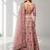 PINK THREAD EMBROIDERED CREPE FESTIVAL LEHENGA CHOLI SET