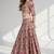 PINK THREAD EMBROIDERED CREPE FESTIVAL LEHENGA CHOLI SET