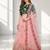 PINK SEQUINS &THREAD EMBROIDERED NET FESTIVAL LEHENGA CHOLI SET