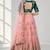 PINK SEQUINS &THREAD EMBROIDERED NET FESTIVAL LEHENGA CHOLI SET