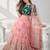 PINK SEQUINS &THREAD EMBROIDERED NET FESTIVAL LEHENGA CHOLI SET
