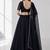 BALCK LERIYA GEORGETTE FESTIVAL LEHENGA CHOLI SET