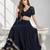 BALCK LERIYA GEORGETTE FESTIVAL LEHENGA CHOLI SET