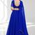 BLUE LERIYA GEORGETTE FESTIVAL LEHENGA CHOLI SET
