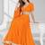 ORANGE LERIYA GEORGETTE FESTIVAL LEHENGA CHOLI SET