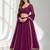 PURPLE LERIYA GEORGETTE FESTIVAL LEHENGA CHOLI SET