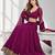 PURPLE LERIYA GEORGETTE FESTIVAL LEHENGA CHOLI SET