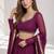 PURPLE LERIYA GEORGETTE FESTIVAL LEHENGA CHOLI SET