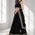 BLACK SEQUINS WORK GEORGETTE FESTIVAL LEHENGA CHOLI SET