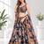 DOVE BLUE SEQUINS & EMBROIDERY ORGANZA FESTIVAL LEHENGA CHOLI SET