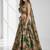 GREEN SEQUINS & EMBROIDERY ORGANZA FESTIVAL LEHENGA CHOLI SET