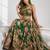 GREEN SEQUINS & EMBROIDERY ORGANZA FESTIVAL LEHENGA CHOLI SET