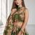 GREEN SEQUINS & EMBROIDERY ORGANZA FESTIVAL LEHENGA CHOLI SET