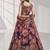 PURPLE SEQUINS & EMBROIDERY ORGANZA FESTIVAL LEHENGA CHOLI SET