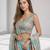 SKY BLUE SEQUINS & EMBROIDERY ORGANZA FESTIVAL LEHENGA CHOLI SET