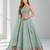 SKY BLUE THREAD EMBROIDERED GEORGETTE FESTIVAL LEHENGA CHOLI SET