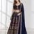 PINK BROWN THREAD EMBROIDERED GEORGETTE FESTIVAL LEHENGA CHOLI SET